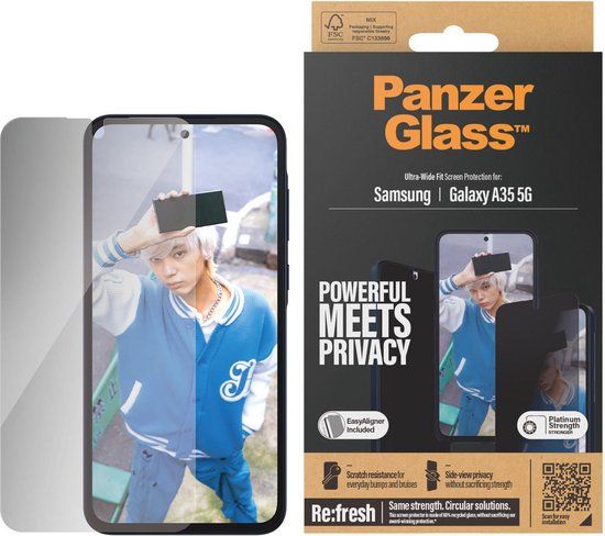 PanzerGlass Samsung Galaxy A35 5G UWF Privacy Screen Protector