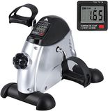 EVOLAND Hometrainer, mini-fitnessfiets, revalidatie, pedaaltrainer, arm en beentrainer met lcd-display, hometrainer, fitnessapparaat voor thuis en op kantoor