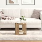 vidaXL Salontafel Artisan Eiken 32 x 32 x 30 cm Bewerkt Hout