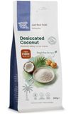 Wholefood Earth Gedroogde kokosnoot, GGO-vrij, veganistisch, zuivelvrij, zonder toegevoegde suiker, 250 g