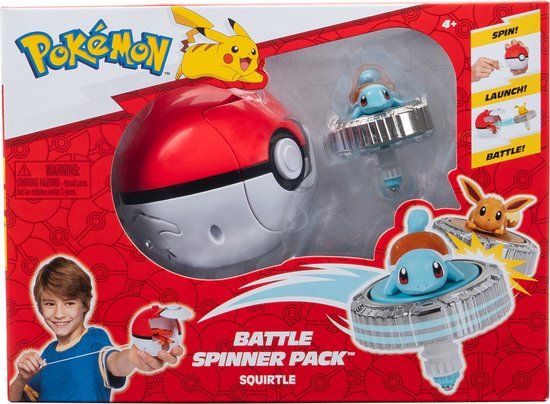 Jazwares Pokémon - Battle Spinner Game - Squirtle & Poké Ball