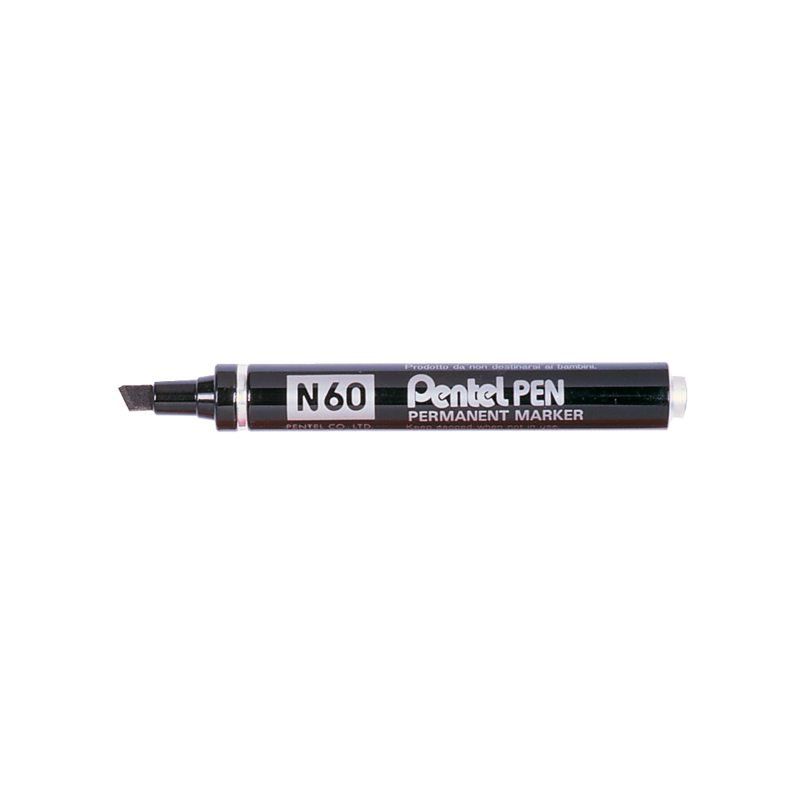 Pentel Viltstift n 60 schuin zwart 1