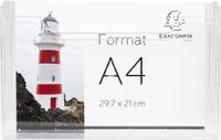 Exacompta 65658D 5x Box mural A4 horizontal cristal
