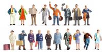 NOCH 16106 H0 Reizigers figuren Geverfd, Staand
