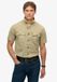 Superdry Military overhemd met korte mouwen Heren Stonewash Taupe Brown XL
