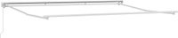 vidaXL - Handmatige Afscheidingsframe - 4 x 3,5 m - Wit - Gepoedercoat aluminium