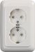 Busch-Jaeger ABB Busch-Jaeger Reflex SI Wandcontactdoos Wit