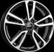 ALUTEC TORMENTA noir diamant poli-face 7.0Jx17 5x108 ET50
