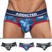 Addicted Lot de 3 Slips Camo Mesh Push Up Kaki - Gris - Bleu