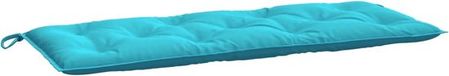 vidaXL Coussin de banc de jardin 120x50x7 cm tissu turquoise