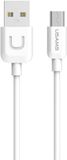 USAMS U-Turn Serie microUSB Kabel - 1m - Wit - 2A