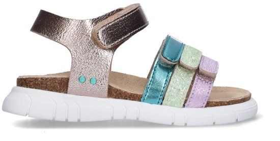 BunniesJR Meisjes Platte Sandalen - Roze - Imitatieleer - Klittenband