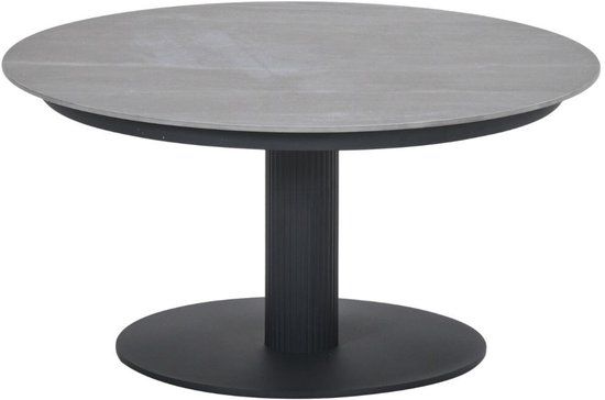 Garden Impressions Nice Salontafel Black/Napoli Sand - Ø80 cm