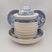 Plat et bol de service style marocain, turquoise, pour 8 personnes