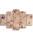 Homemania Wandfoto, 5-delig, voor woonkamer, slaapkamer, meerkleurig, 95 x 0,3 x 60 cm, HM205MDF021, MDF