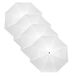 Merkloos / Sans marque Giving Europe B.V. Bruiloft paraplu bruid/bruidegom - 4x - wit - opvouwbaar - compact - dia 93 cm
