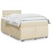 Maison Exclusive - Boxspringbed met matras, crème, 120x200 cm, textiel