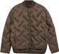 Comma - Gewatteerd jack met collegekraag - dames - donkerbruin - S