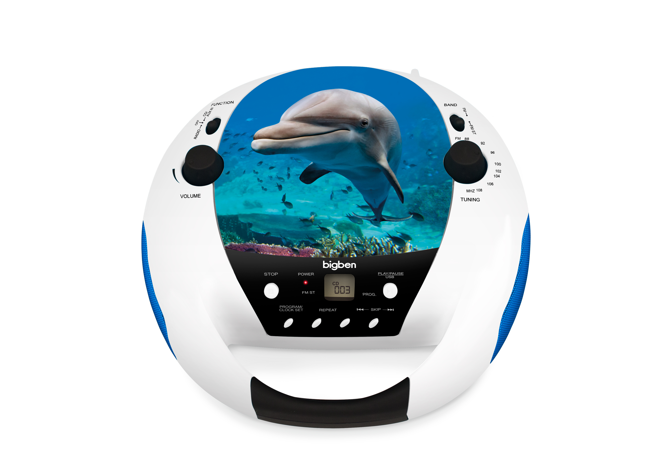 BigBen Draagbare radio / CD speler met dolfijnendesign multi