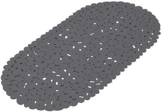 Douceur d'Intérieur Badkuipvloer, kiezelmotief, 69 x 36 cm, PVC, Antraciet