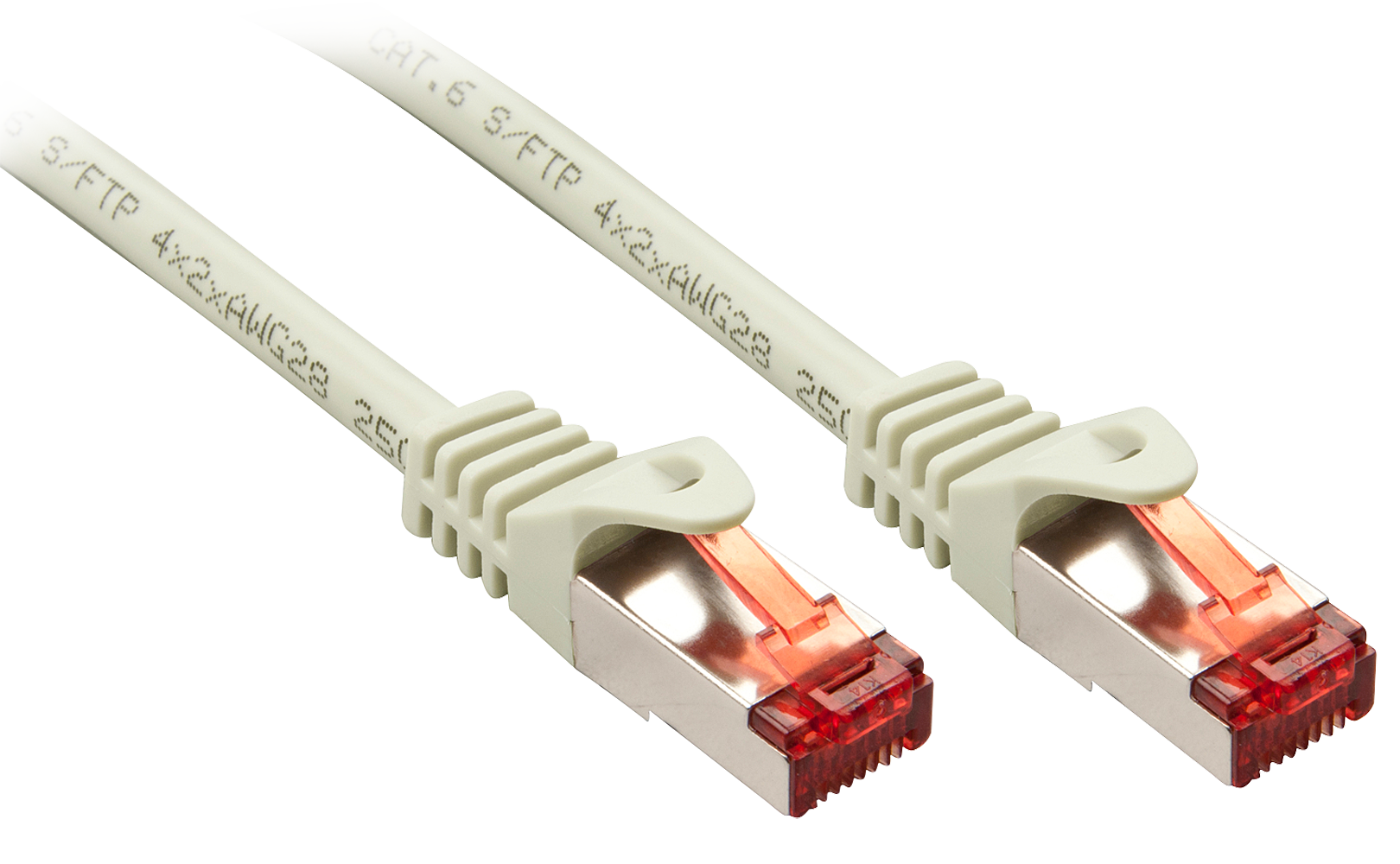 LINDY Line-netwerkkabel Basic Cat.6 S/FTP, grijs, 0,5 m