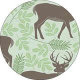 Bonateks Ronde digitaal bedrukte muismat, antislip onderkant, voor kantoor en thuis, diameter: 22 cm