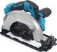 Batterie-aangedreven, borstelloze handcirkelzaag, 178 mm, 1380 W, 4500 tpm, geschikt voor 18V batterie, bleu