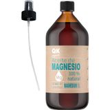Magnesium QKnatur 100% zuivere magnesiumolie spray (1 liter) biologisch certificaat - ideaal voor sporters, gewrichten, spierontspanning, massage