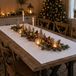 Merkloos / Sans marque Anna's Collection Sneeuwdeken - wit - 240 x 90 cm - brandvertragend - sneeuwtapijt