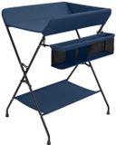 vidaXL Verschoontafel ijzer marineblauw