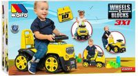 Molto Tricycle 3x1 Wheels & Blocks Yellow 89 cm