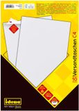 Idena 10232 - verzendtas DIN C4, 90 g / m2, zelfklevend, 10 stuks, FSC-mix 10 stuks, zonder venster, wit. 10 Stuk, 100g/m² wit