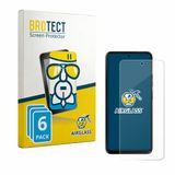 BROTECT Screenprotector 6 Stuks voor Motorola Moto G37 Beschermglas transparant