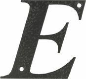 AMIG Huisnummer/letter E - massief gesmeed staal - 10cm - zwart
