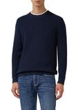 s.Oliver 2168814 herentrui met lange mouwen, Blauw, XXL