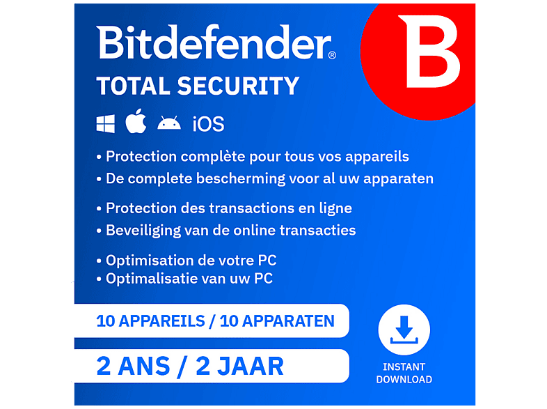 Bitdefender Panda Total Security 10 Toestellen 2 Jaar ESD