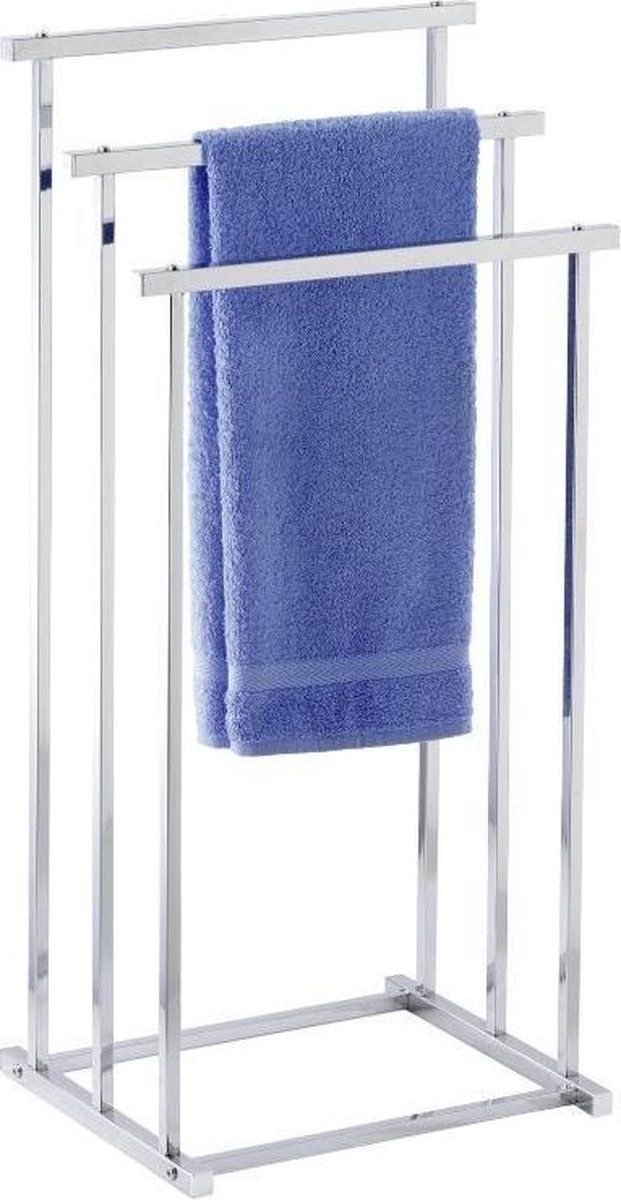 WENKO Handdoekhouder Quadro 38 X 84,5 X 32,5 Cm Staal Chroom