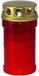 Trend Candles bougie conique - bougie commémorative avec couvercle - rouge - 7 x 14 cm