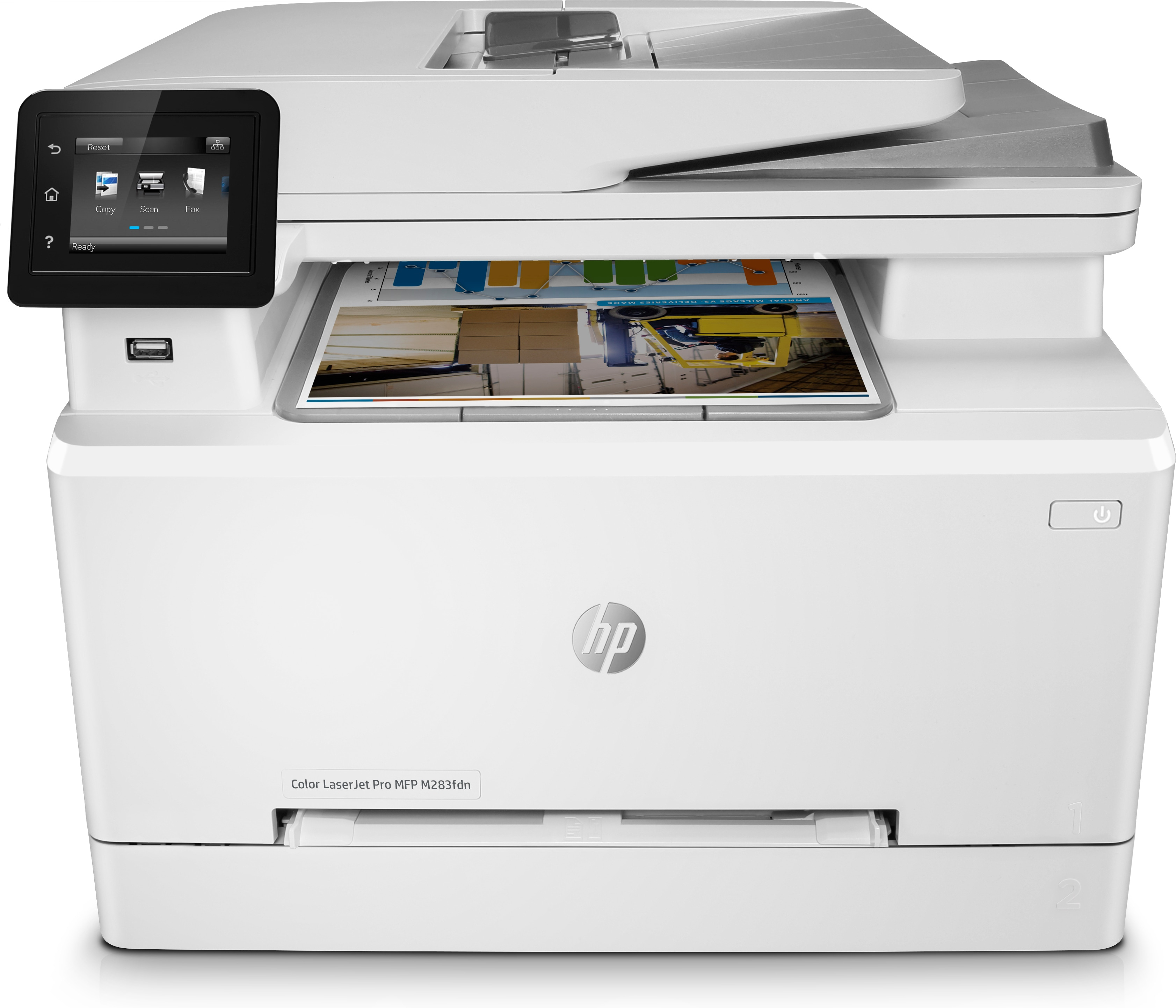 HP HP Color LaserJet Pro MFP M282nw, Printen, kopi&#235;ren, scannen, Printen via USB-poort aan voorzijde; Scannen naar e-mail; ADF voor 50 vel ongekruld