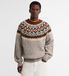 Barbour MKN1764 Grijze Fair Isle-trui (M)