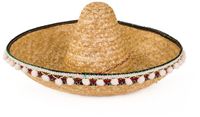 PartyXplosion Sombrero verkleed hoed Cancun de luxe - 55 cm - Mexicaanse thema hoeden