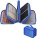 Marque non spécifiée Pochette à stylos - Organiseur - Fournitures d'art - 72 emplacements pour stylos - Bleu