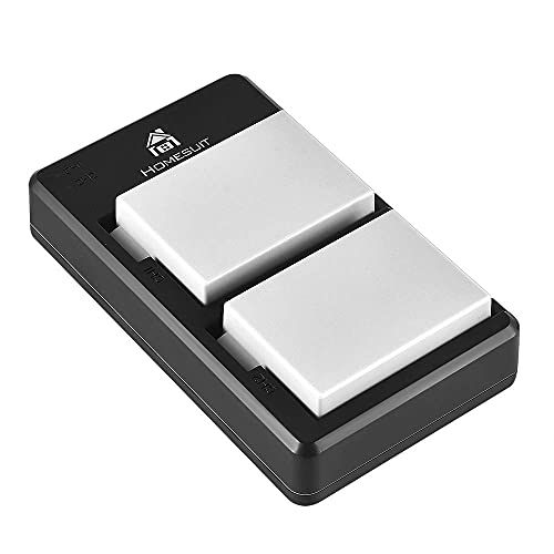 Homesuit LP-E8 Accu & Oplader Set voor Canon EOS Rebel T2i / T3i / T4i / T5i / 550D / 600D / 650D / 700D - 2-pack (1800mAh)