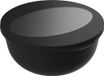 Unyqoos Boîte à salade Emballage à emporter - Contenant alimentaire à emporter 1,0 L Noir / Transparent