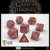 Q-Workshop Game of Thrones Lannister dés - 8 pièces - multi
