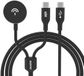 Dudao Chargeur sans fil 2-en-1 pour Apple Watch 7, 8, 9 PD60W USB-C Vitesse