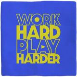 spreuktegel Plenty Gifts Tegeltje Work Hard Play Harder