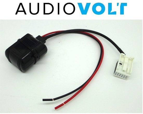 AUDIOVOLT aux 12-pin adapter volkswagen rns510 rns310 muziek streamen iphone samsung