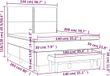vidaXL Boxspringbed met matras, fluweel, donkergrijs, 140x200 cm