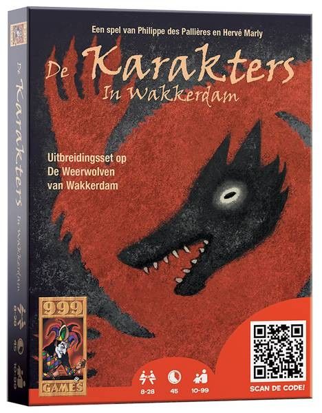 999 Games De Weerwolven van Wakkerdam: Karakters - Bordspel - Multicolor - Vanaf 10 jaar